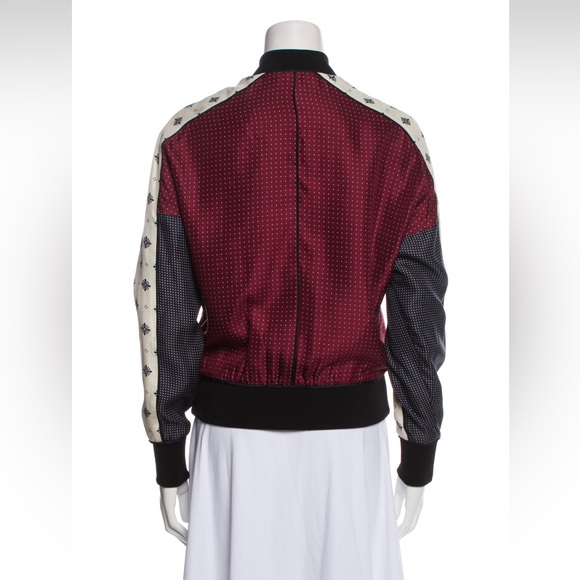 Rag & Bone Silk Print Bomber Jacket with Banded Trim US 4 - Picture 10 of 10